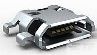 MICRO USB, TYPE B, MIDMOUNT, REVERSE-1554266-1