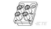 4 Pos RF Module, Backplane,SMPM-1996884-1