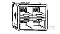 zSFP+ STACKED 2x2 RECEPTACLE ASSEMBLY-1-2198325-8