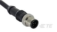 M12 MALE CONN. , STRAIGHT, PVC CABLE-1838238-1