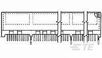 CONNECTOR ASSEMBLY, DUAL POSITIONS, .050-2-5145168-9