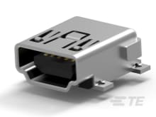MINI USB, TYPE A, R/A, SMT-1734327-2