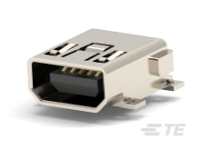 Mini USB AB R/A,Rcpt,SMT,TRAY-1734328-1