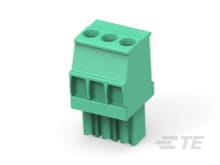Str Plug, 3.5mm, Green, RH, 3-1986370-3