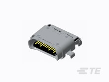 SPLASH PROOF USB TYPE C REC, DUAL SMT-2295018-2