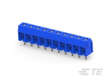 10P TB ,90deg, VT, 5mm, Blue,w/interlock-1-1776244-0