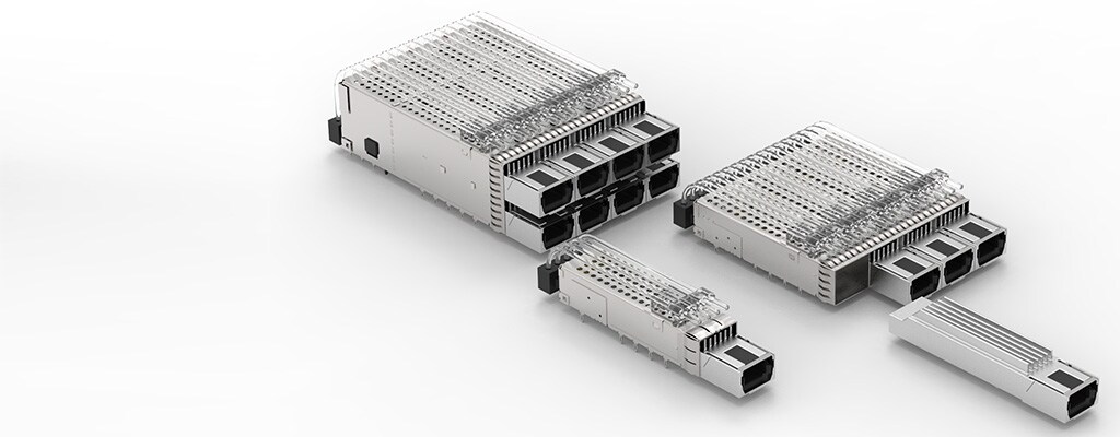 microQSFP 插头和壳体