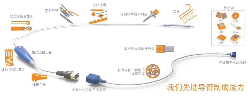 TE 先进的导管制造能力