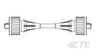 CORDSET,SOLID CORE,IND,1 METER-1546451-1