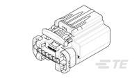 1 X 6 SEALED CONNECTOR ASSY FOR ANGLED W-1326942-1