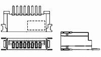 1.0 NON-ZIF FPC B/C SMT 10P-1-1734798-0