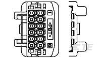025 G W-W CONN. 32POS CAP HSG-1612268-1