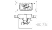 ASY,RECEPT,PANEL MT,2 POS-1604897-5