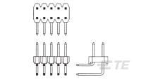 AMPMODU 2MM BA HDR,R/A,2X7P,Au-Sn,HT,T&R-1-1735919-4