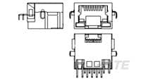 RJ11 Tab Down Offset 6mm SMT-1759518-1