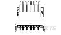 1mm FFC SMT H BOTTOM CONTACT ASSY, 16P-1-1735360-6