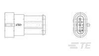 3 POS. TAB ASSY  AMP SUPERSEAL 1.5 SRS.-1745082-1