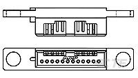 CT FLOATING REC HSG 12P-175893-1