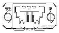 6 SDL TE RCPT ASSY-5-1761183-2