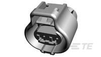 187 PLUG HSG 2P DARK GRAY-176146-6