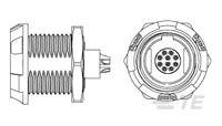 Asy,Recpt,10 Pos,0 Deg,Gray, Gray Nut-1877069-1