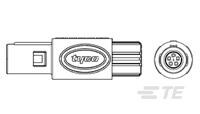 Asy,Plg,5 P,0 D Key,Col 2.7-3.9,Blk,Blu-6-1877845-3