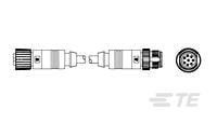 CA M12 straight female/male conn 2m-1991120-6
