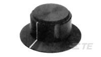 KS900A1/4=KNOB AL W/SKIRT 1/4-1437623-8