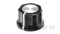 PKES150B1/4=KNOB PLSTC FLUTED-4-1437624-8