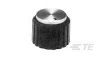 PKN60B1/4=KNOB PLASTIC BLACK 1-1825009-1