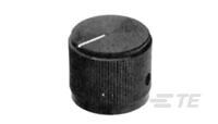 KB900A1/4=KNOB KNURL ALUM 1/4-4-1437621-4
