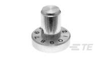 KBS500A1/4=KNOB KNURL AL W/SKI-4-1437621-7