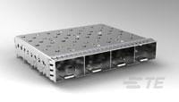 SFP+ 1x4 Cage, Heatsinks and Lightpipes-2149730-7