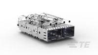 SFP+ 1x2 Cage Assembly,W/  Light Pipes-2170139-1