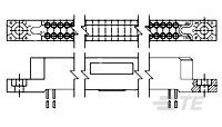 2 ROW BOX RECP 160 POS STAG-531145-3