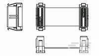 20 POSN RIBBON CABLE ASSY, 1.63 INCHES-2100368-1