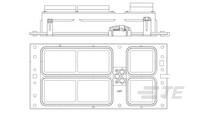 Recpt Assy, Size 3, Arinc 600, Metal Shl-2101003-1