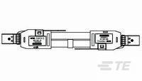 C/A, MINISAS HD, 26AWG PASSIVE 4X, 1M-2163479-2