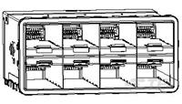 zSFP+ STACKED 2X4 RECEPTACLE ASSEMBLY-2180324-1