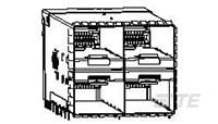 zSFP+ STACKED 2x2 RECEPTACLE ASSEMBLY-2-2198325-0