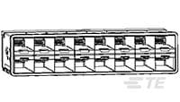 zSFP+ STACKED 2X8 RECEPTACLE ASSEMBLY-2198346-1
