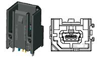 6POS,MINI USB,HDR ASSY,180DEG,COD G-2-2208408-7