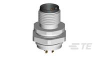 M12.MALE PNL.B CODE.SOLDER REAR.5P.(AU)-4-2271135-2