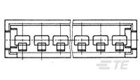 AMPMODU II COSI PIN HSG, SGL ROW, 8 POS.-280631