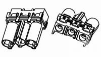 TYCO NECTOR* 3 POS. RECPT. HOUSING  FOR-293051-1