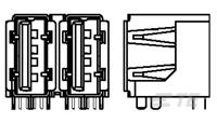 USB CONNECTOR REC ASSY-3-1565589-3