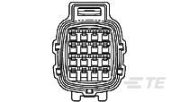 E-S MK-2(+) 16P PLUG ASSY-1-368047-1