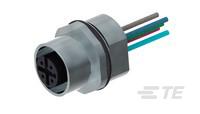 M12.FEMALE PNL.ACODE.SOLDER REAR.5P(AU)-4-2271137-2