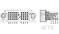 BOX 4 ROW R/A PIN ASSY 200 POS-1-446080-0
