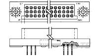 3ROW BOX REC 105P 100CL UNSEAL-531134-2